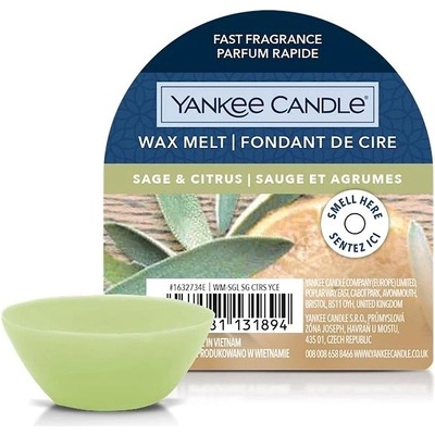 Yankee Candle Sage amp; Citrus vonný vosk do aromalampy 22 g