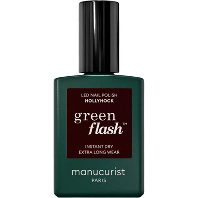 Manucurist Gélový lak na nechty Green Flash ™ LED Nail Polish 15 ml Hollyhock