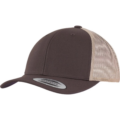 Flexfit 6606/6606T Trucker Vintage COT556606x8999-brown/khaki Hnědá/khaki