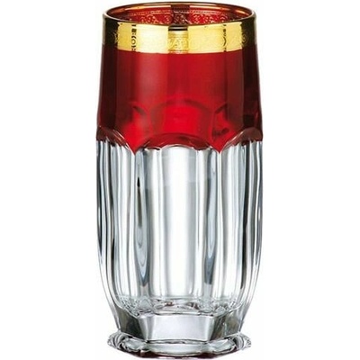 Crystal Bohemia BOHEMIA SAFARI RUBIN SKLENICE NA VODU 6 x 300 ml