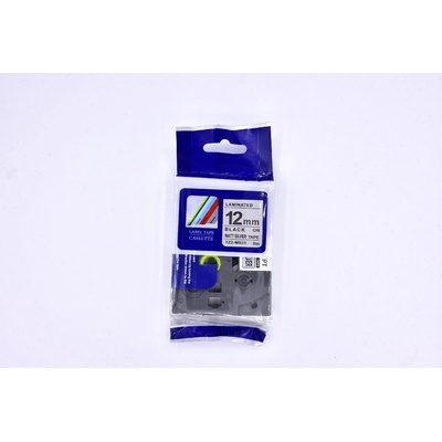 Label Brother TZ-M931 - kompatibilná páska - 12mm, podklad: matná strieborná/písmo: čierne - laminovaná
