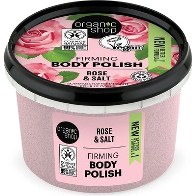 Organic Shop tělový peeling Pearl Rose 250 ml