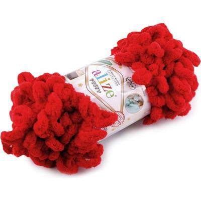 Pletací příze Alize Puffy 100 g Varianta: 28 (56) červená, Balení: 1 ks 48994/118529/241198