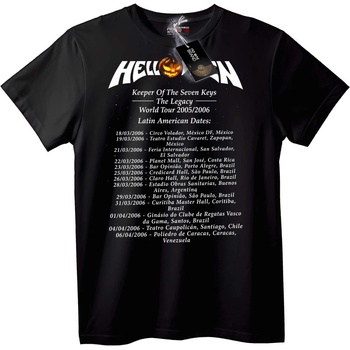 NOONEBRAND Helloween World Tour 2005/2006 Тениска - 7XL, Black