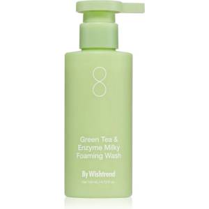 Wishtrend Green Tea & Enzyme Milky Foaming Wash нежна почистваща пяна с хидратиращ ефект 140ml
