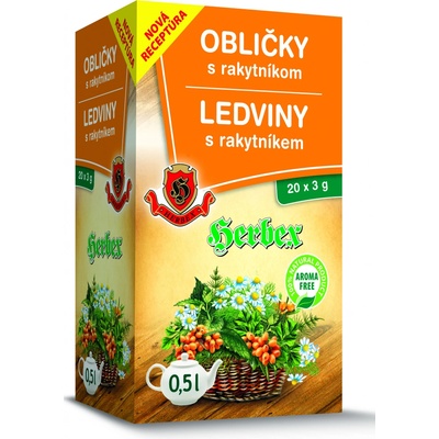 Herbex Ledviny s rakytníkem 20 x 3 g