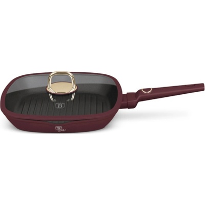 Berlingerhaus Pánev grilovací s titanovým povrchem a poklicí 28 cm Leonardo Collection