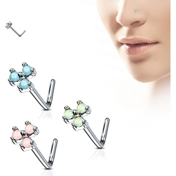 Šperky4U zahnutý piercing do nosu N0081-Q