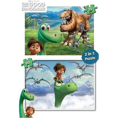 KS Games Детски Пъзел - Пакет от 2 пъзела (35 части и 60 части) - Дисни: Добрият Динозавър - Disney The Good Dinosaur (34x24)