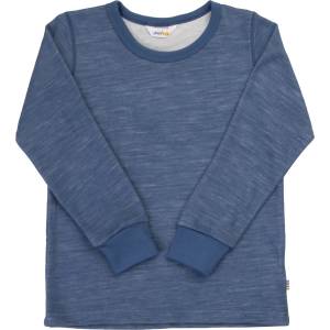 Joha Детски вълнен пуловер Joha Kid's L/S Blouse Merino base layer - Dark Blue - размер 140 (704-6198-0216)