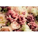 DIMEX ART Флизелинов фототапет стари розови цветя 375 x 250 см
