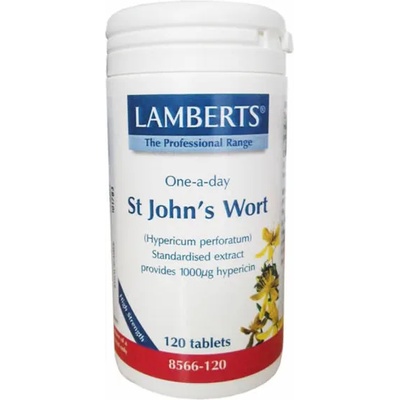 LAMBERTS Хранителна добавка Жълт кантарион, Lamberts St. John' s Wort 1332mg 120tabs