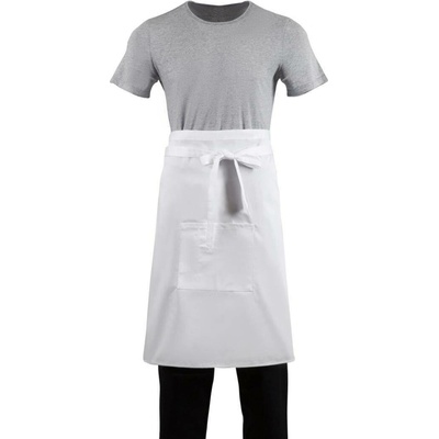 Whites Chefs Clothing Zástěra Bistro 100 x 70 cm polybavlna Bílá