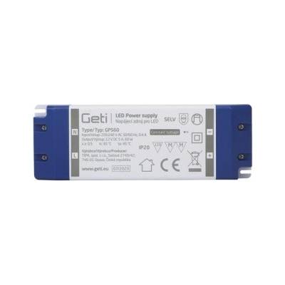 Zdroj spínaný pro LED 12V/ 60W GETI GPS60, IP20
