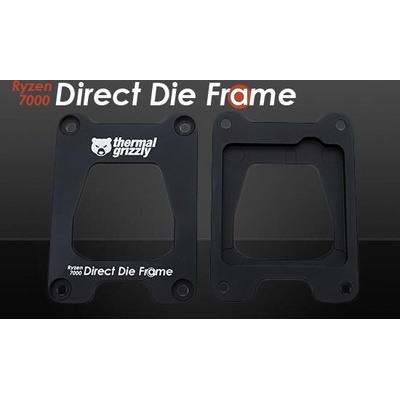 Монтажна рамка Thermal Grizzly Ryzen 7000 Direct Die Frame, Алуминий, Черен (TG-DDF-R7000-R)