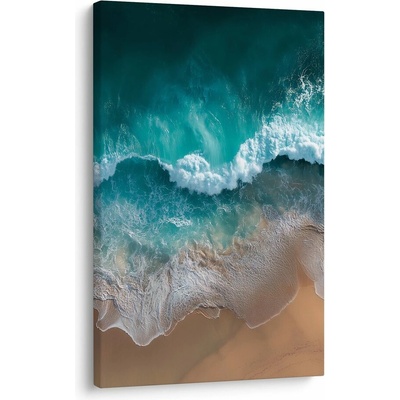 Obraz tyrkysová vlna na pláži - 60x90