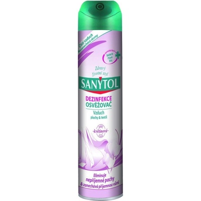 SANYTOL Dezinfekční osvěžovač vzduchu s květinovou vůní 300 ml