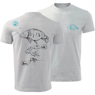 Giants Fishing tričko detské Kaprík šedé