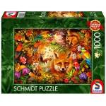 Schmidt Spiele Blossoms, Fur and Feathers (1000 pieces)