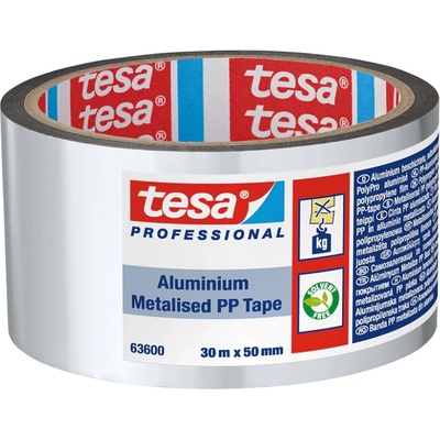 Tesa 63600 Metalizovaná PP hliníková páska 30 m x 50 mm