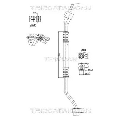 TRISCAN Vysokotlaké / nízkotlaké vedení klimatizace TRI 9010 16062
