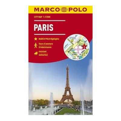 Cityplan Paris 1:12 000v němčině