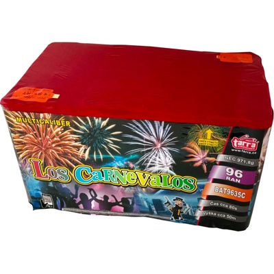 Tarra Pyrotechnik kompakt 96 ran 20,25,30,35 mm Los Carnevalos