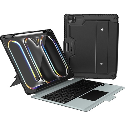 Nillkin Bumper Combo Keyboard Case Backlit Version iPad 13 2024 6902048281646 Black