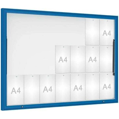 PROCITY Vonkajšia vitrína Classique, 21 x A4, plexi, modra