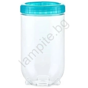 UTC Кутия за храни interlock 1 л тюркоаз/прозрачна (ut0093)