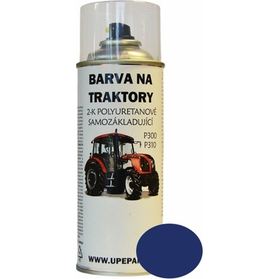 U PEPÁNKA s.r.o. BARVY NA TRAKTORY ZETOR ve spreji 2-K Polyuretan, MODRÁ lesklá 400ml Objem: 0,4L