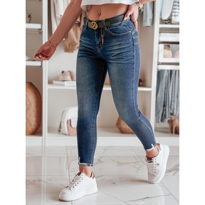 DStreet džínové skinny z paskiem SKINNYJUP modré