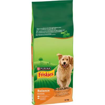 Friskies Balance s kuraťom hovädzím a zeleninou 2 x 12 kg