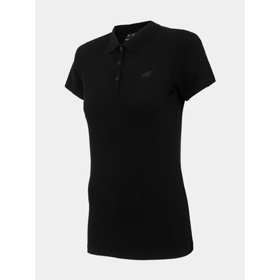 4F H4Z22 TSD355 Dámske polo tričko DEEP BLACK