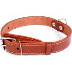 COLLAR Кожен нашийник за куче - 48-63см, 35мм - кафяво