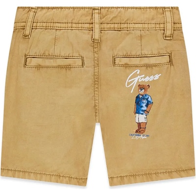Guess Къси панталони в бежов цвят за мини момче с цветно мече Guess