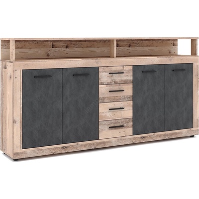 Wipmeb Sp. z o. o Комод runa светлокафяв/антрацит (wm0006)