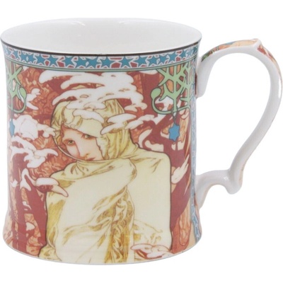HOME ELEMENTS Porcelánový hrnček Mucha Zima 360 ml
