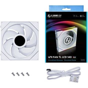 Lian Li Lian Li UNI FAN TL LCD Series вентилатор за компютър, 140mm, бял (LULI-080)