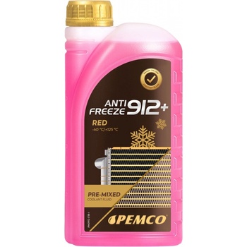 PEMCO Червен антифриз PEMCO Antifreeze G12+ (-40°C) LongLife, 1л (Pemco Antifreeze (-40) G12 1L)