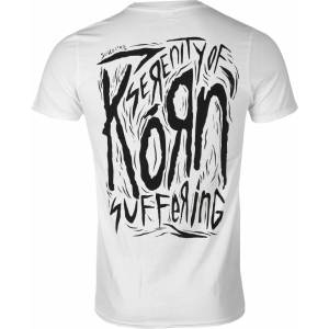 ROCK OFF мъжка тениска Korn - Бяла - WHITE - ROCK OFF - KORNTS08MW