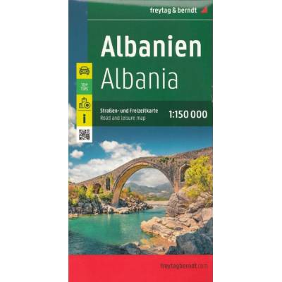 Albánie 1:150 000 / automapa a a rekreační mapa