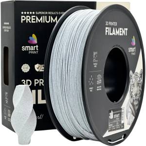 Smart Print FG-S73-E1, 3D нишка, PLA Marble, 1, 75mm, 1000g, Сив (Grey) (FG-S73-E1)