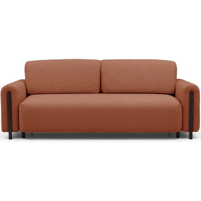 Eltap Теракотен разтегателен диван с място за съхранение от букле 244 cm Arcadova - ELTAP (SO-ARC-BL-30JAF)