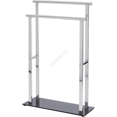 WENKO 22089100 - Закачалка LAVA 52x81, 5 cm неръждаема стомана/сребрист/черен (WE0084)