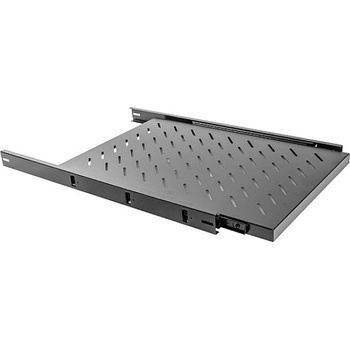 Lanberg 19" sliding shelf 1U / 465x750mm, max load capacity up to 15kg, black (AK-1011-B)