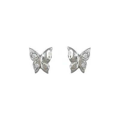 INFINITYSILVER Stříbrné náušnice MOTÝL 438140