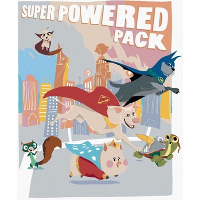 Zuty Super power pack dc liga supermazlíčků 40 x 50 cm vypnuté plátno na rám 8596530237457