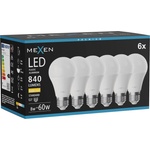 Mexen Nova 6x LED крушка E27, A60, 8W, Топло - 3000K, 840 lm - L100-E27-0830-01x06 (L100-E27-0830-01x06)