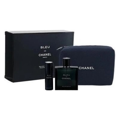 Chanel Bleu de Chanel EDP 100 ml + EDP 20 ml + kosmetická taška darčeková sada